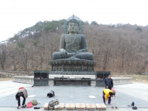Le grand Bouddha du parc