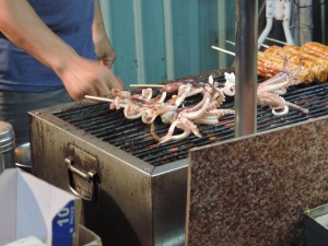 Calamar au barbecue