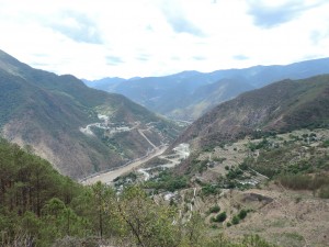 Village Naxi en contrebas