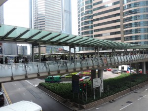 Les "voies piétonnes" de Hong Kong