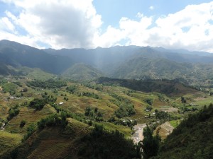 Vue sur les montagnes de Sa Pa