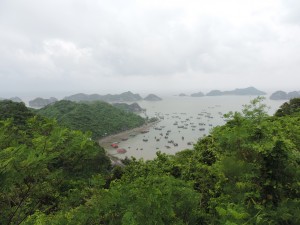 Baie de Lan Ha par mauvais temps