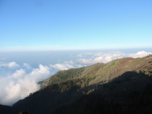 Au sommet du Gunung Prau